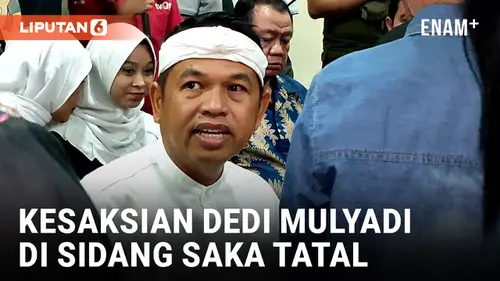 VIDEO: Dedi Mulyadi Jadi Saksi di Sidang Saka Tatal