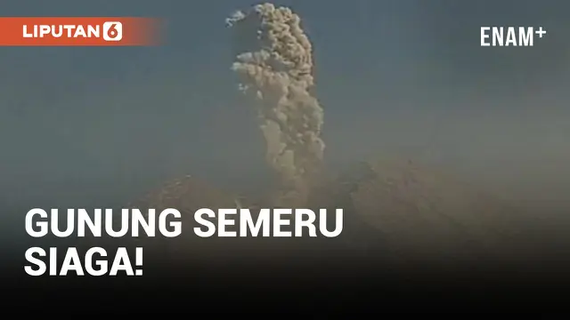 VIDEO: Gunung Semeru Kembali Semburkan Awan Panas