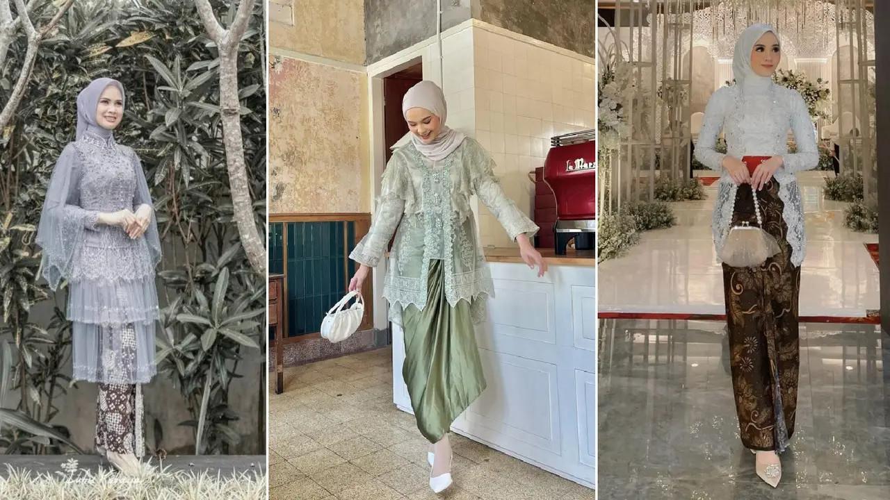 kebaya hijab brokat