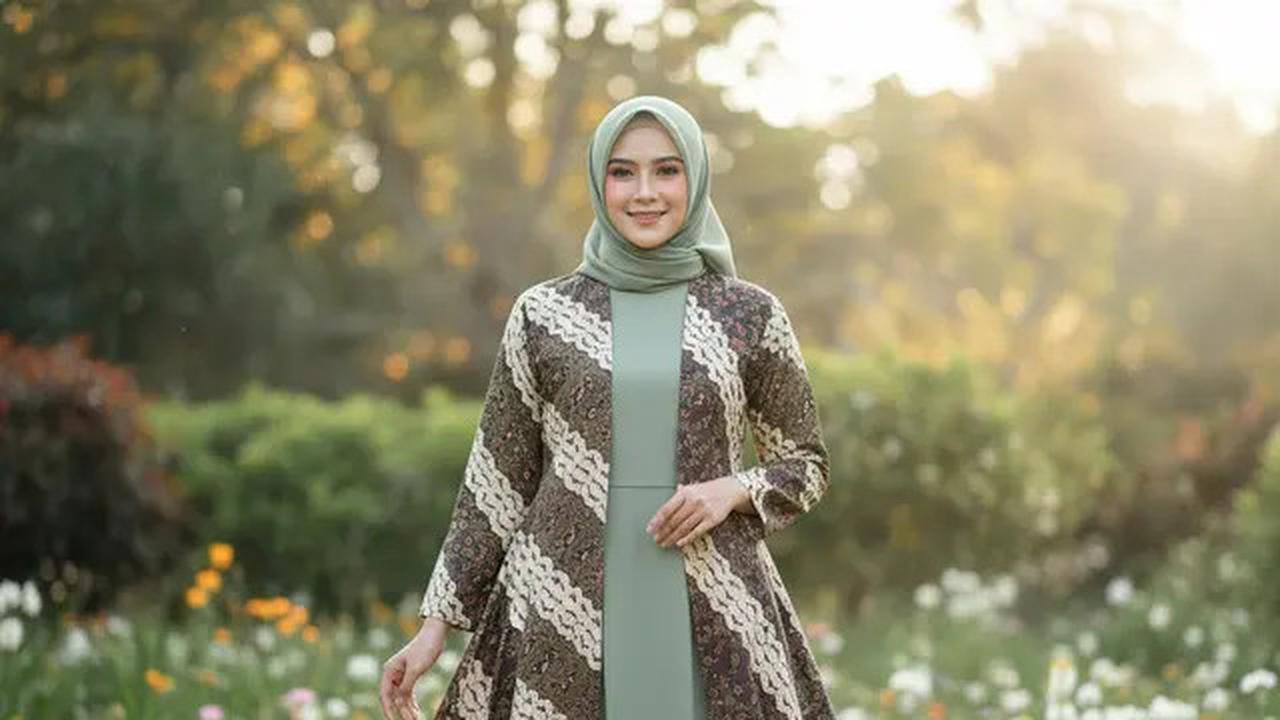 12 Model Outer Batik Panjang dengan Dress Polos untuk Kondangan Outdoor 2025, Elegan dan Nyaman Dipakai