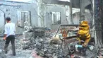 Kondisi Vihara Butong yang habis di lalap api,Tangerang, Banten, Jumat (19/2). Kebakaran tersebut menewaskan empat orang. (Liputan6.com/Faisal R Syam)