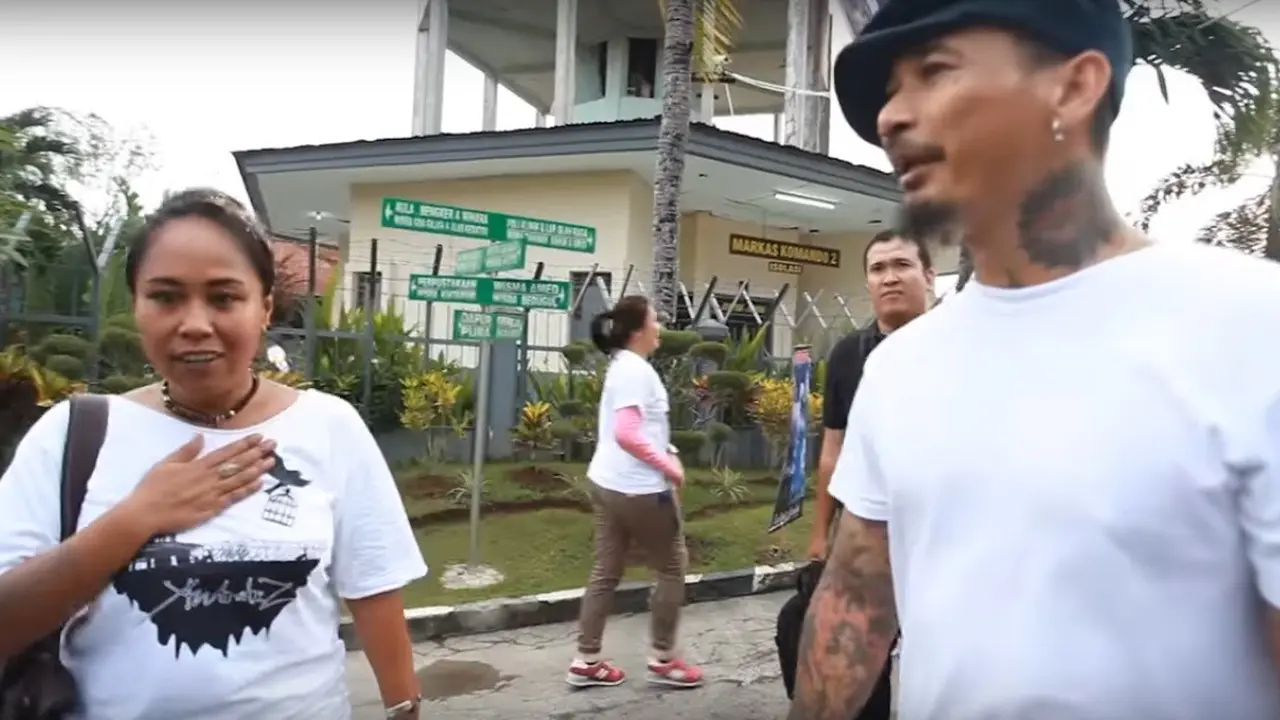Jerinx SID saat berada di Penjara Kerobokan, Bali