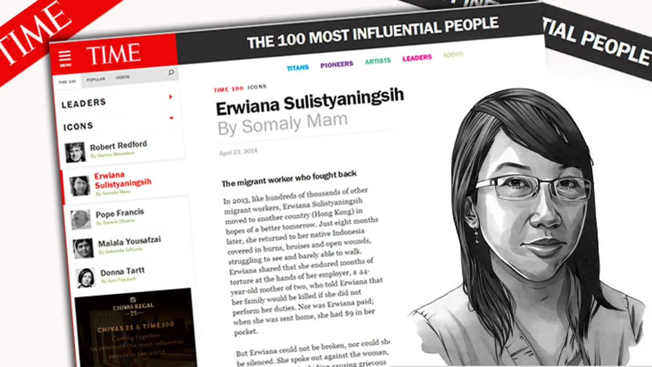 THE 100 MOST INFLUENTIAL PEOPLE (Erwiana Sulistyaningsih)
