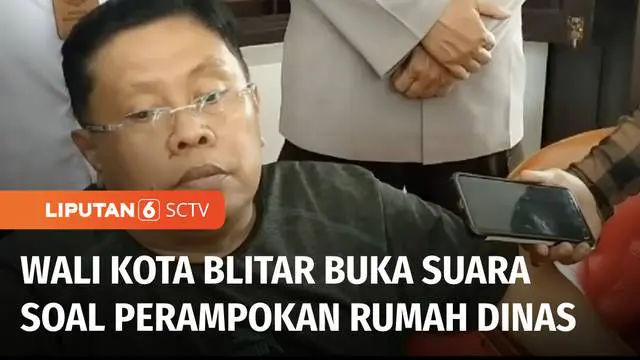 Pasca perampokan di Rumah Dinas Wali Kota Blitar, Senin (12/12) kemarin, Wali Kota Blitar Santoso akhirnya buka suara. Ia menceritakan awal mula kejadian perampokan yang menimpa keluarganya.