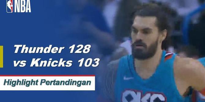 Cuplikan Hasil Pertandingan NBA : Thunder 128 vs Knicks 103