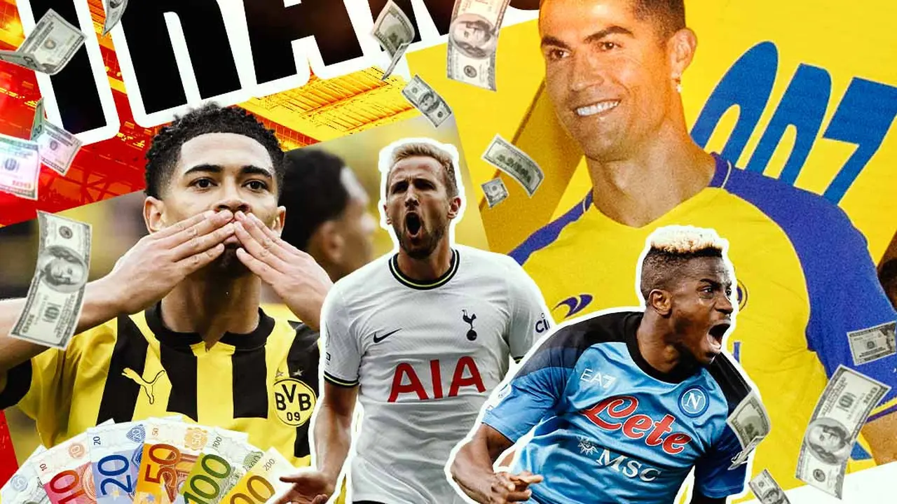 Ilustrasi - Bursa Transfer: Cristiano Ronaldo, Jude Bellingham, Victor Osimhen, Harry Kane