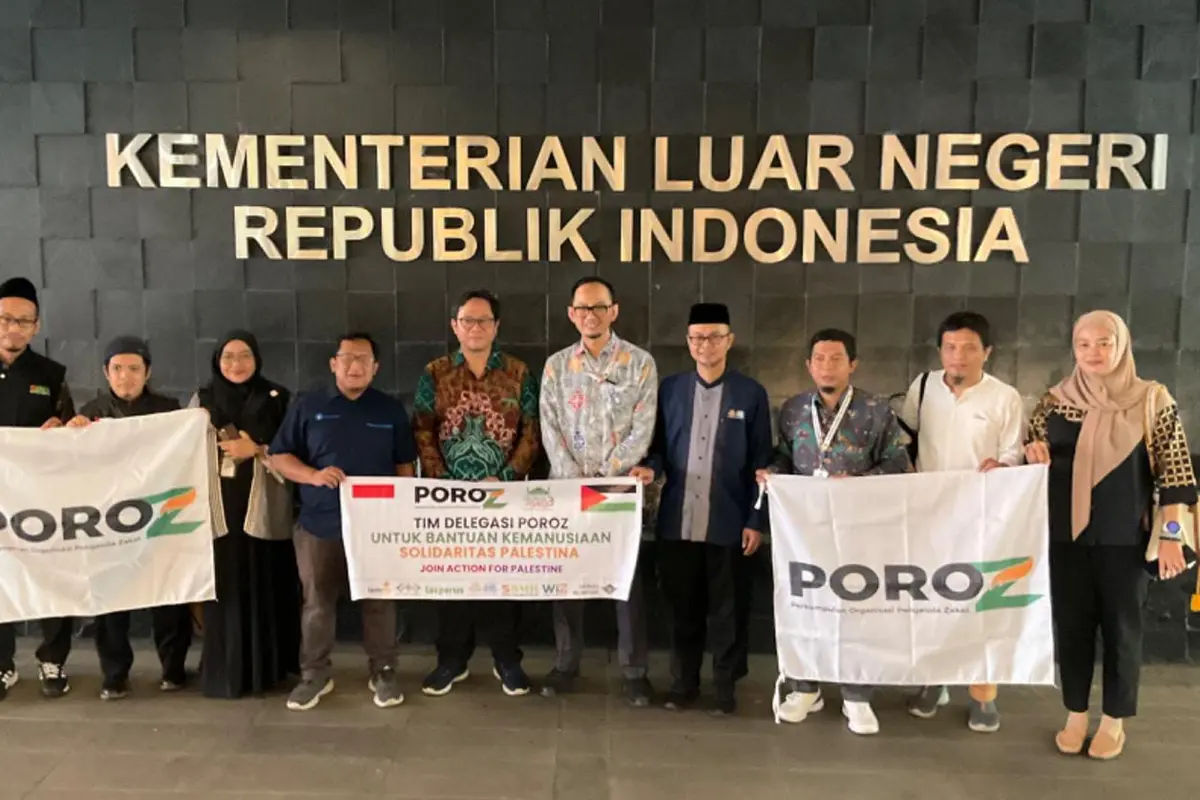 Perkumpulan Organisasi Pengelola Zakat (POROZ) bersama pimpinan Lembaga Amil Zakat (LAZ) Ormas Islam mengunjungi Kantor Kementerian Luar Negeri Republik Indonesia (Kemenlu RI) (Istimewa)