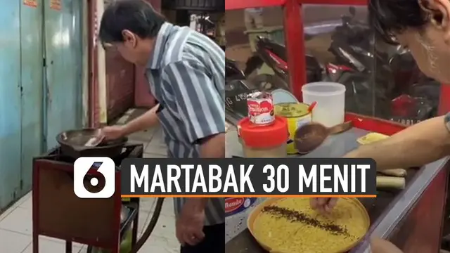 Ada-ada saja yang dilakukan pelanggan ini. Karena merekam momen ketika menunggu pedagang memasak martabak selama 30 menit.