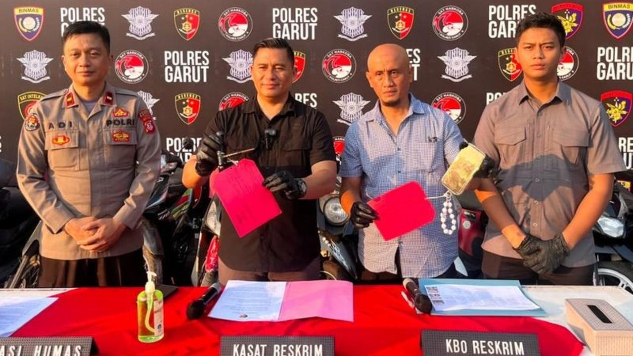 Polres Garut Sita 17 Motor Curian, Residivis Jadi Tersangka Utama