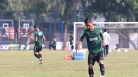 Bek Persija Jakarta, Anan Lestaluhu, saat menjalani pemusatan latihan bersama Timnas Indonesia U-22. (Istimewa)