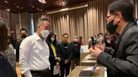 Menteri Perindustrian Agus Gumiwang Kartasasmita saat Peluncuran Chromebook 4G LTE/Wifi Pertama dengan Komponen Lokal, Kamis (24/3/2022).