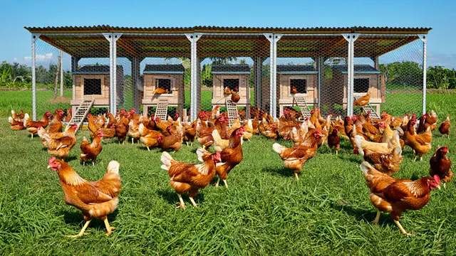 Model Kandang Ayam Semi Umbaran Biar Ayam Lebih Sehat dan Cepat Besar (AI)