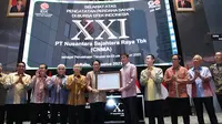 Pencatatan perdana saham PT Nusantara Sejahtera Raya Tbk (CNMA), Rabu (2/8/2023). (Foto: BEI)