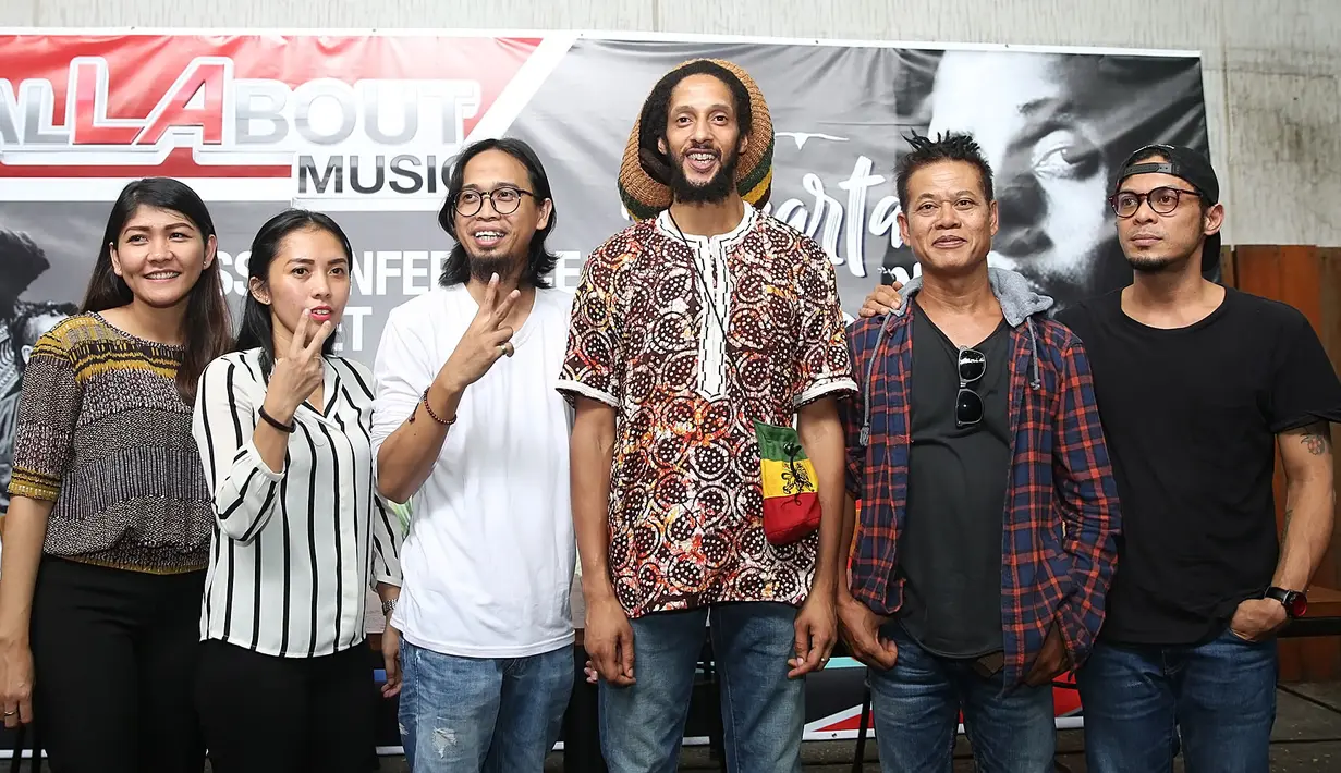Anak legenda musik reggae Bob Marley, Julian Marley akan menghibur penggemar musik reggae. Konser bertajuk Jakarta Peace Concert  akan digelar di Ecopark Ancol pada 18 November 2017. (Bambang E Ros/Bintang.com)