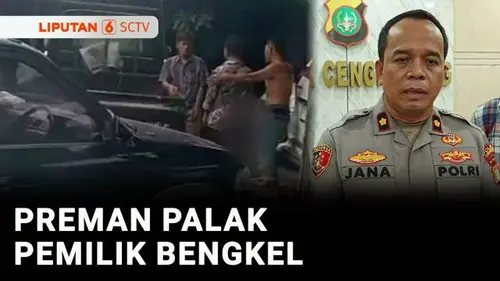 VIDEO: Viral! Preman Bawa Sajam Palak Pemilik Bengkel di Cengkareng