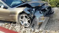 Bentuk Mobil Santana Setelah Kecelakaan
