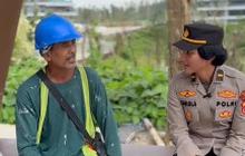 Ipda Fabiola Umaida Terharu dengar Suka Duka Kuli Bangunan di IKN 'Sehat Selalu Pak