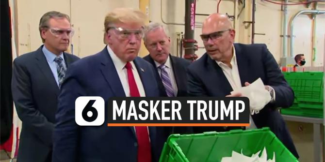 VIDEO: Trump Tak Pakai Masker Saat Kunjungi Pabrik Masker