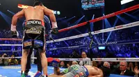 Juan Manuel Marquez saat mengalahkan Manny Pacquiao dengan KO pada 2012. (youtube.com)