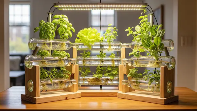 Desain Kebun Hidroponik Estetik Pakai Botol Bekas ala Zero Waste/Gemini AI