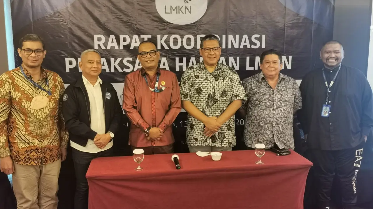 Pelaksana Harian Lembaga Manajemen Kolektif Nasional melakukan rapat koordinasi.