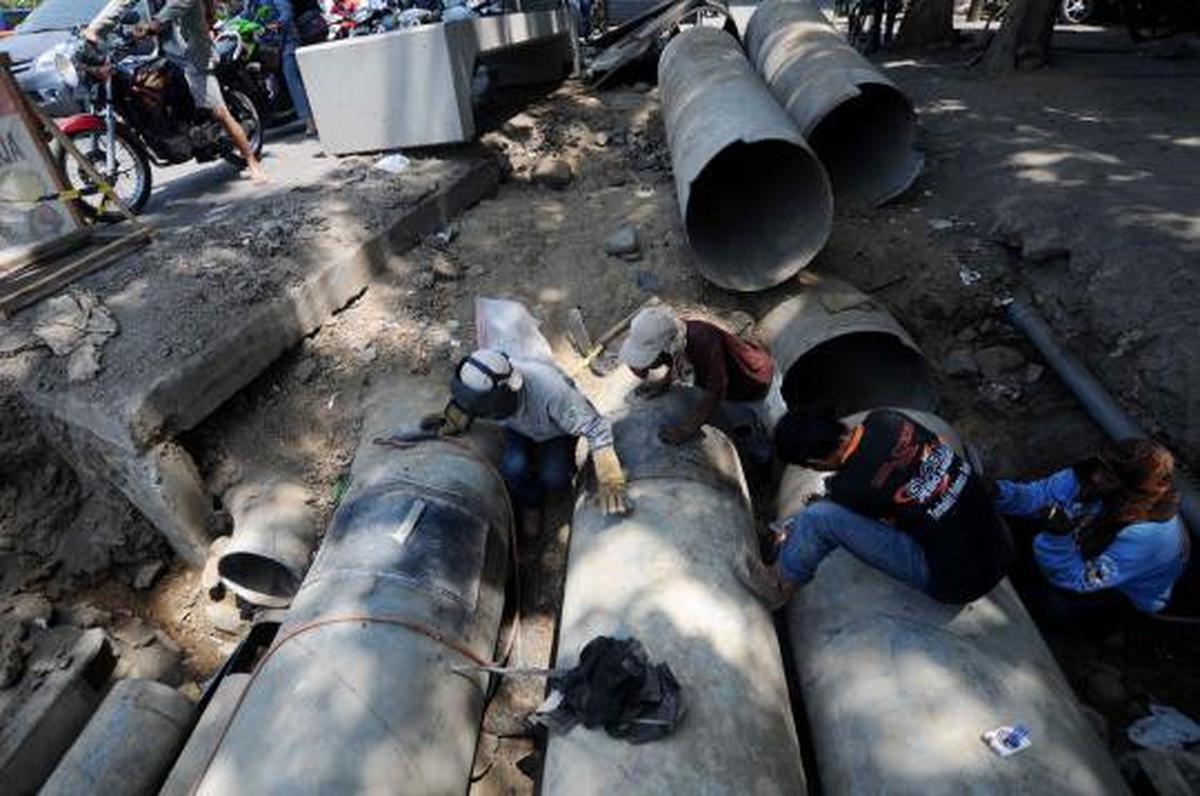 Antisipasi banjir, Pemkot Surabaya bangun gorong-gorong
