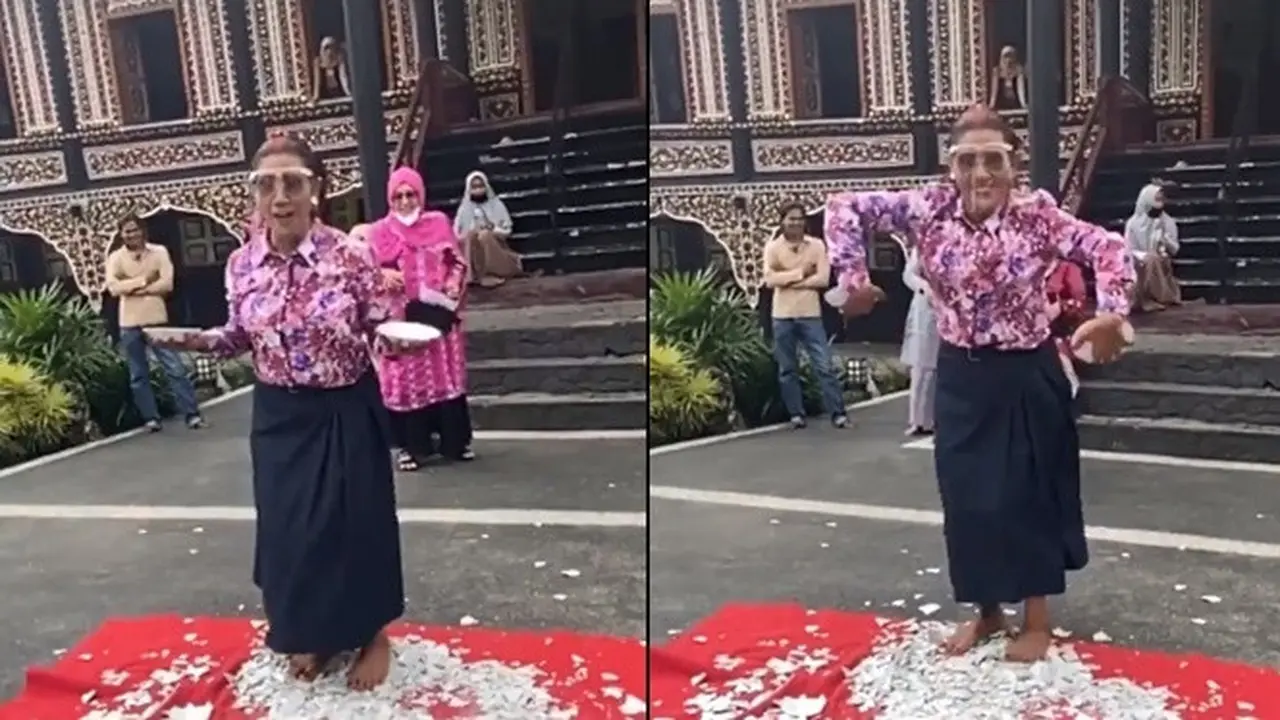 Viral Video Susi Pudjiastuti Menari Piring di Atas Beling Ini Bikin Ngilu
