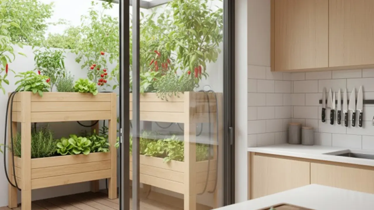 Taman sayur yang berlokasi di dekat dapur/Gemini AI