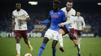 Tiemoue Bakayoko menikmati masa pinjamannya di Napoli dan tak menutup peluang untuk pindah secara permanen dari Chelsea pada akhir musim. (AFP/Filippo Monteforte)
