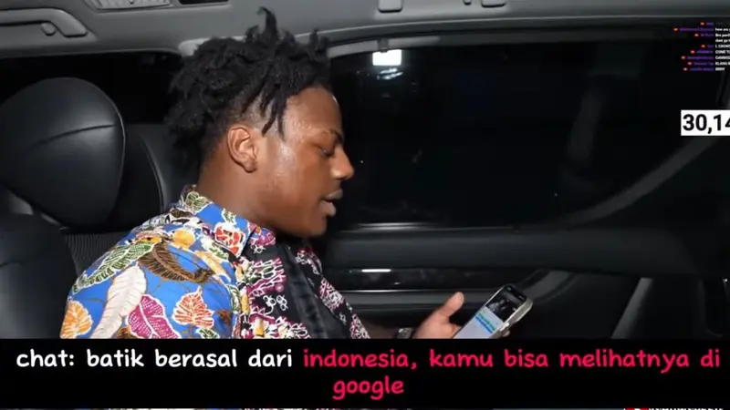 Perang Klaim Asal-usul Batik Indonesia Malaysia Pecah Lagi, YouTuber IShowSpeed Kebingungan