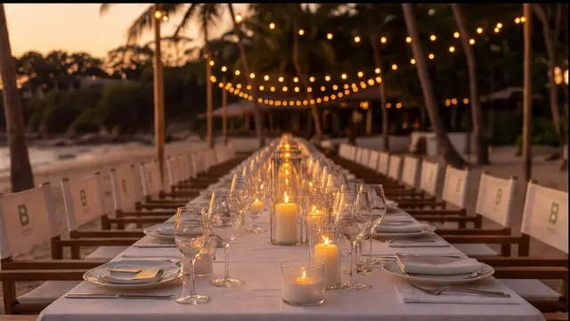 Sensasi Dinner Romantis di Meja Terpanjang Bali, Santap Tiga Menu Ditemani Bulan Purnama