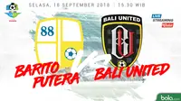 Liga 1 2018 Barito Putera Vs Bali United (Bola.com/Adreanus Titus)
