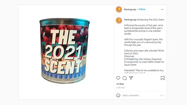 Uniknya Lilin Beraroma Terinspirasi dari Squid Game sampai Vaksin Covid-19