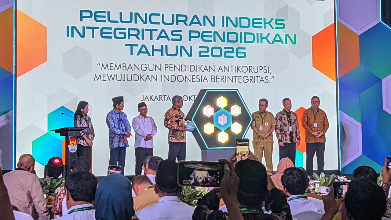 Ketua Komisi Pemberantasan Korupsi (KPK) Setyo Budiyanto Peluncuran Indeks Integritas Pendidikan Tahun 2026 di Gedung Joeang Merah Putih KPK, Jakarta.