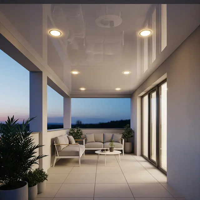 Model Plafon Teras Rumah Kecil yang Bikin Area Depan Terasa Lebih Tinggi (Image by Gemini AI)