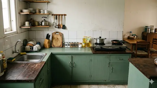 Desain Dapur Bentuk L