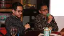 Dirut PT. MMI, Alvin Pattisahusiwa (kanan) saat memberikan paparan di Jakarta, Kamis (18/10). Melalui produk Kontrak Investasi Kolektif Dana Investasi Infrastruktur, MMI akan memperluas jangkauan investor ritel hingga asing. (Liputan6.com/HO/Wawan)