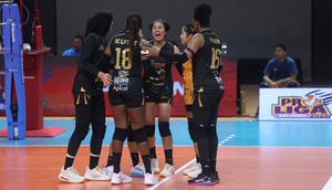 Tim voli putri Jakarta Popsivo Polwan melanjutkan tren positif pada laga lanjutan Proliga 2026 seri Pontianak. (Dok. PBVSI)