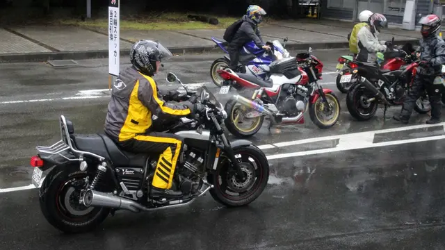Ilustrasi biker Jepang