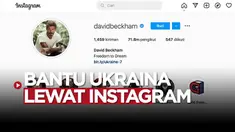 Berita video aksi inspiratif David Beckham persilahkan dokter di Ukraina memakai akun Instagramnya.