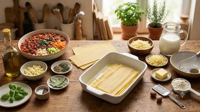 Bahan-bahan Membuat Lasagna