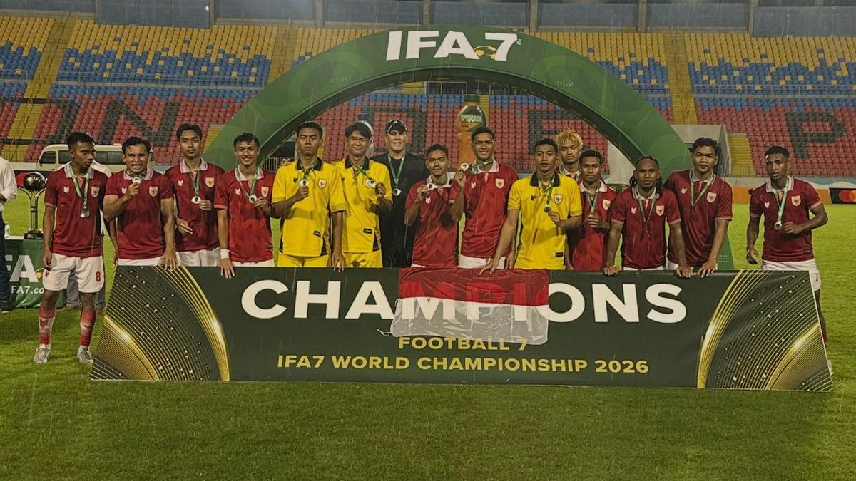 Indonesia Ukir Sejarah di Kejuaraan Dunia Sepak Bola 7x7 2026, Raih Medali Perak dan Depak Brasil