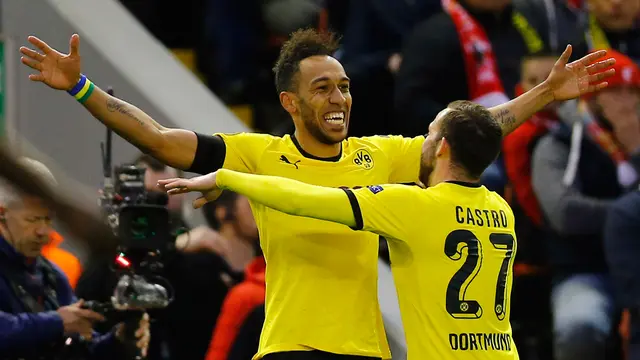 Penyerang Borussia Dortmund, Pierre-Emerick Aubameyang