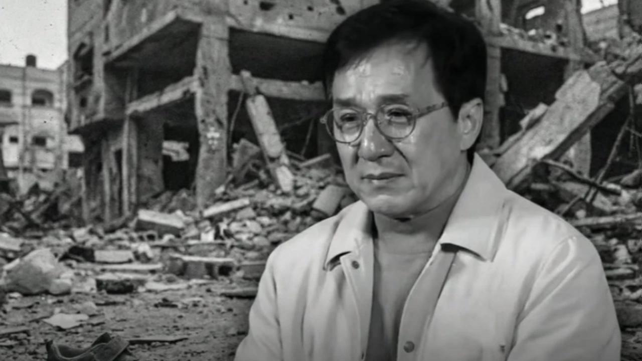 VIDEO Jackie Chan Sampai Berurai Air Mata Mendengar Kalimat Anak Gaza Ini