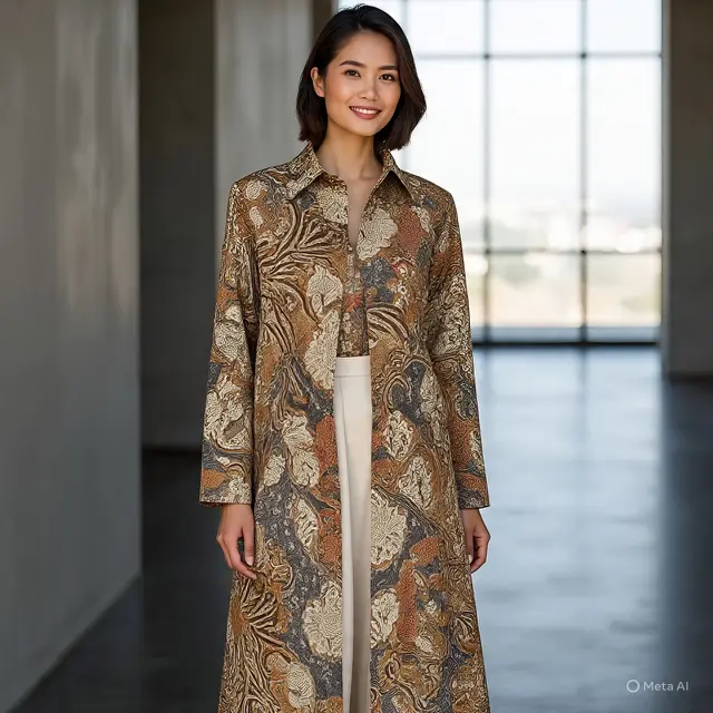Outer Batik Panjang. (Liputan6.com/MetaAI)