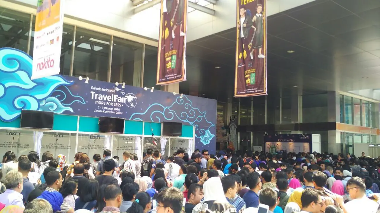 Belum Resmi Dibuka, Garuda Travel Fair Banjir Pengunjung