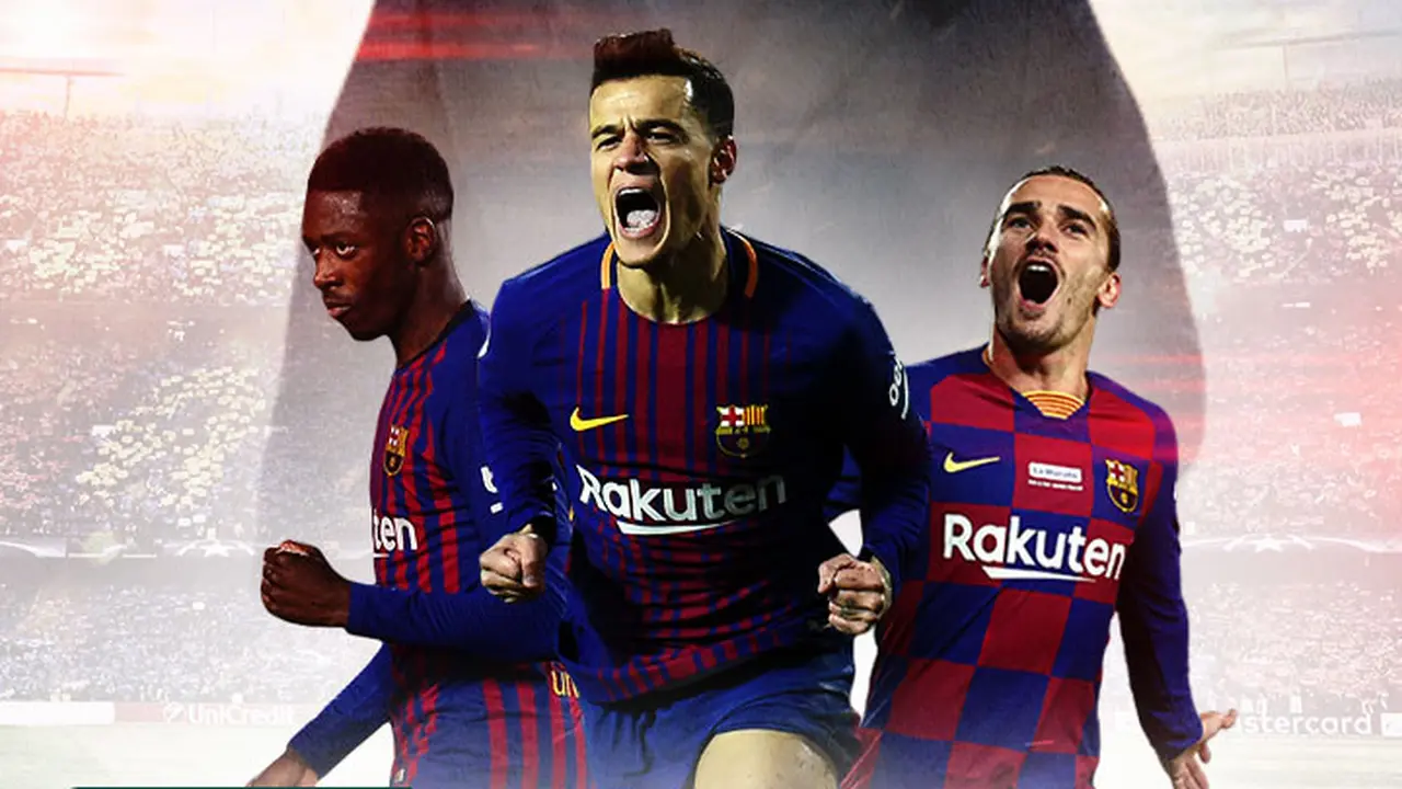 Barcelona FC - Ousmane Dembele, Philippe Coutinho, Antoine Griezmann, Ronald Koeman