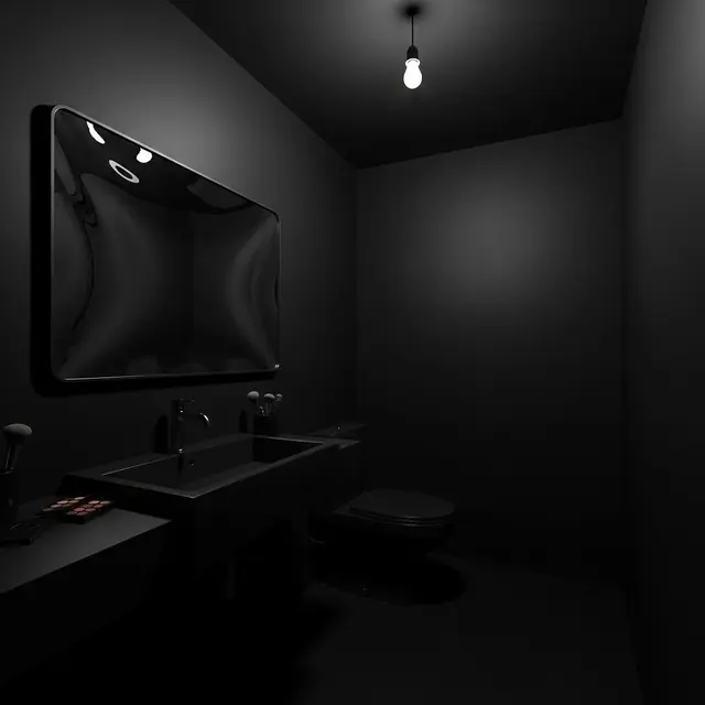 Warna cat kamar mandi yang harus dihindari (Image by Gemini AI)