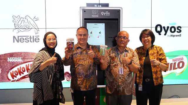 Studi Pasar Kemasan Isi Ulang Kedua, Nestlé dan Qyos Hadirkan Teknologi Mesin Isi Ulang
