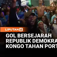 Gol Bersejarah RD Kongo Tahan Portugal, Fans Berpesta Meski Dilanda Wabah Ebola